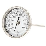 PIC Gauges B3B6-TT SS Case Bimetal Thermometer, 316