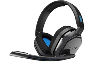 ASTRO Gaming A10 Wired Gaming Headset, Lightweight and Damage Resistant, ASTRO, 3.5 mm Audio Jack, for Xbox Series X|S, Xbox One, PS5, PS4, Nintendo Switch, PC, Mac- Black/Blue