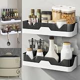 EigPluy Set of 2 No-Drill Bathroom Shelves with Adhesive Wall Mounted view 2