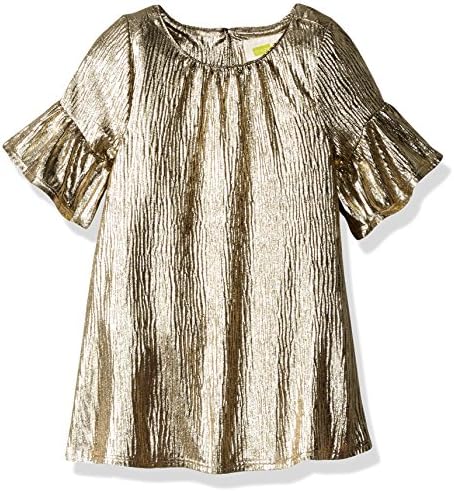 crazy 8 gold dress Toddler Girls Metallic Crinkle Metallic 3t Sequin dress