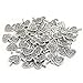 Yansanido Pack of 100 Alloy Antique Lovely Fashion Mini Love Heart 15x16mm Charms Pendants for Making Bracelet and Necklace (100pcs Love Heart 15x16mm)
