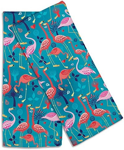 Island Girl Home IGH-KT72 Flamingo Love Hand Towel (Set of 2),Multicolor,16" X 25"
