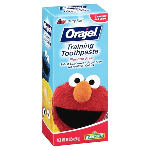 ORAJEL TODDLER TRAINING TOOTHPASTE FRUIT SPLASH 1.50 OZ (PACK OF 8)