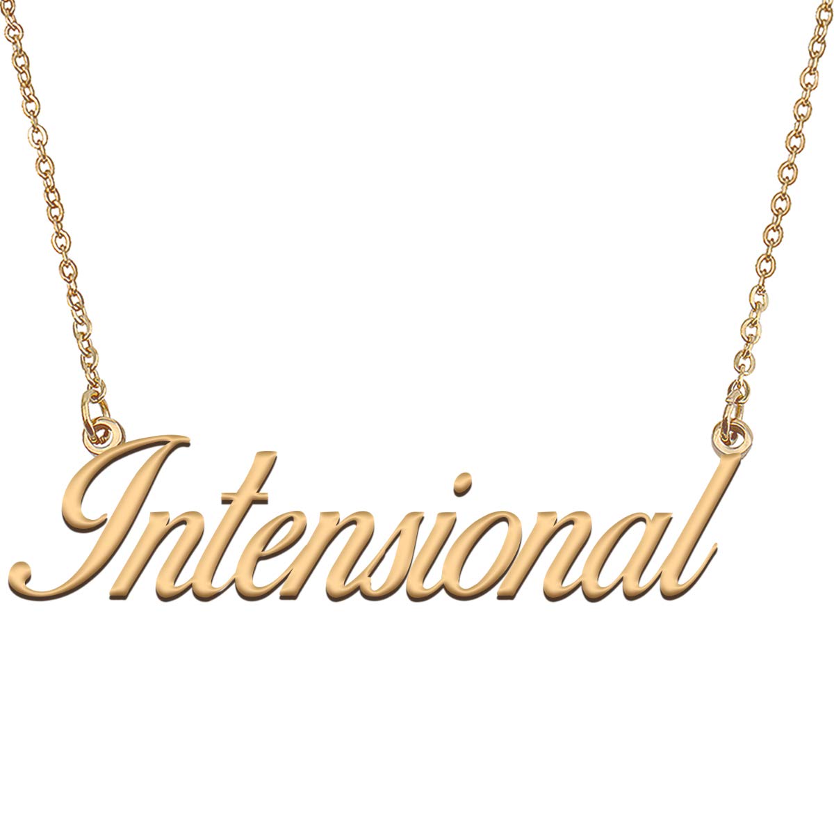 HUAN XUN Customized Custom Simple Any Name Necklace
