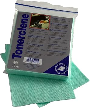 Tonerclene - Manta De Fibra De Celulose Para Limpeza - Pacote 25 Lenços - Af (5028356501007)