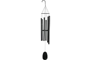 Woodstock Chimes Signature Collection Large Bells of Paradise Chime, Black