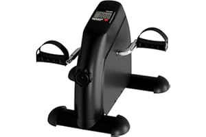 Under Desk Bike and Pedal Exerciser - At-Home Physical Therapy Equipment and Exercise Machine for Arms and Legs with LCD Screen by Wakeman Fitness