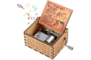Hand Cranked Wooden Music Box for Your Love - Best Gift