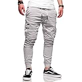 BUXKR Mens Cargo Pants Casual Hiking Pants Workout Joggers Sweatpants for Men