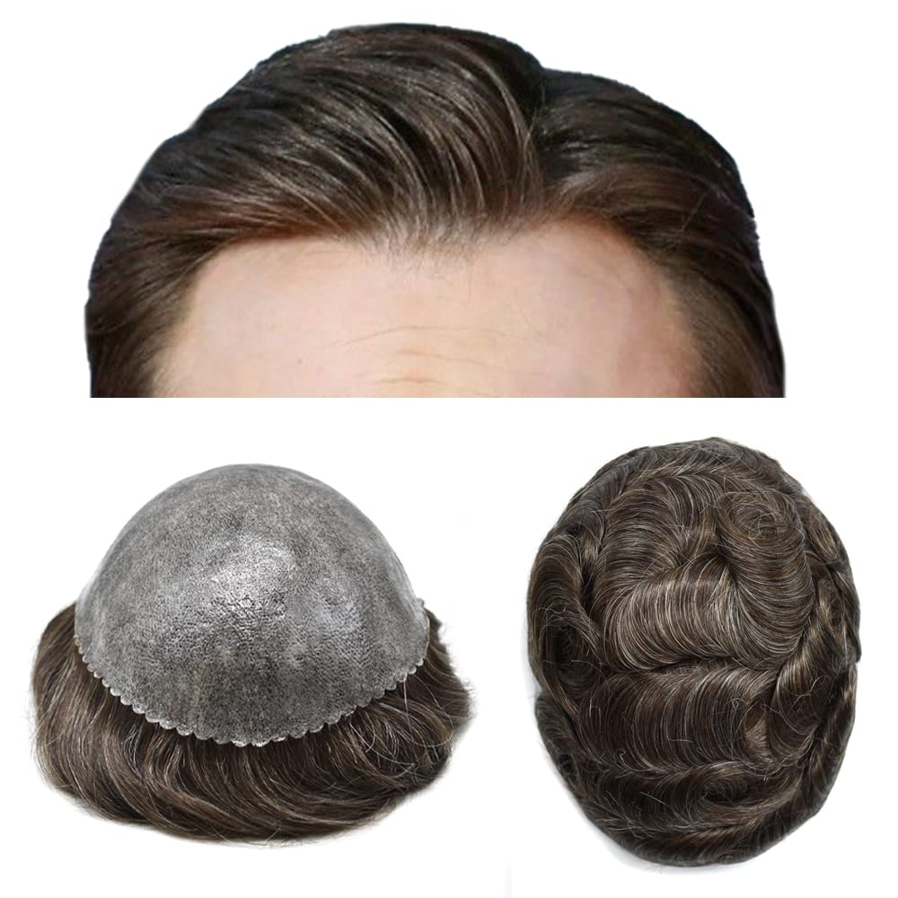 Toupee for Men Hairpiece Mens Hair Replacement