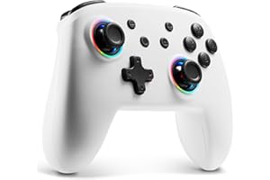 BINBOKPLAY Switch Controller, Switch Controller Compatible with Switch 2/Switch/Lite/OLED, Wireless Gamepad with 7 LED Colors/Motion Control/Dual Vibration/Turbo