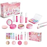 Fake Makeup Kits for Girls Toys 3 4 5 Years Old, Pretend Makeup Toys for Girls Birthday Gifts 3-5 Years Old (Pink)