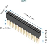 Youmile 10x 40 Pin Female Stacking Header 2x20 0.1" Pitch Tall for Raspberry Pi view 3