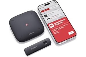 X-Sense Smart Mailbox Alarm, Wireless Long Range Mailbox Alert, Mailbox Sensor with SBS50 Base Station for Delivered Mail, SM