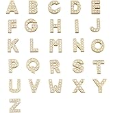 ALLinONE A-Z 26pcs Rhinestone Alphabet Letter Slide Charms for DIY Craft Jewelry Making
