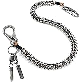 ESYTCH Strong Punk Rocker Biker Jeans Pants Chain Studs Keel Key Chain Mens Wallet Chain