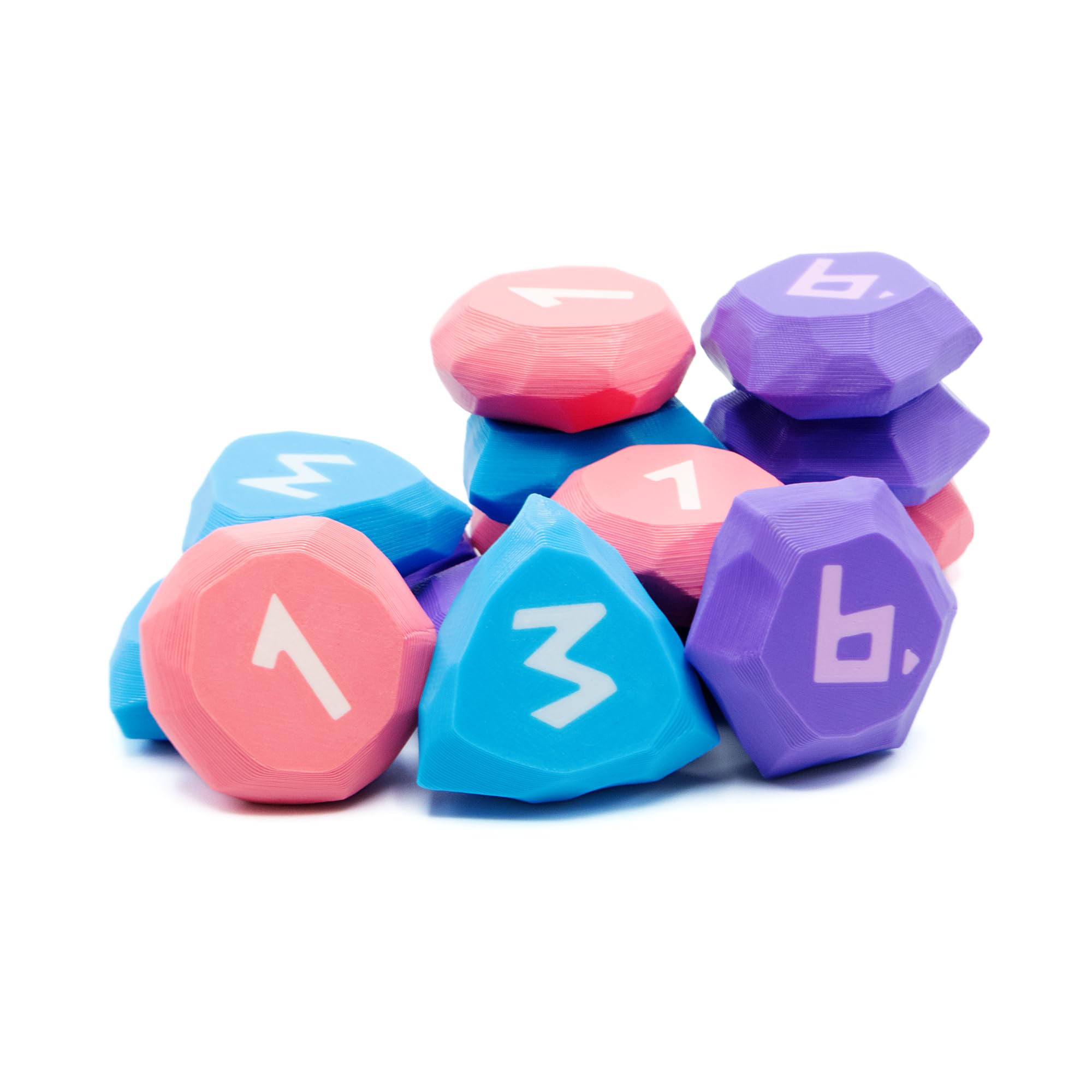 BG Expansions Magic Stone Tokens/Coins for The Vale of Eternity – 42 Pieces. Board Game Accessories and 3D Upgrades.