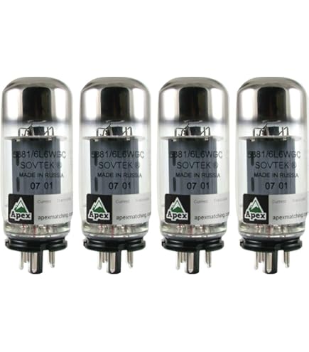 Amazon.com: Tung-Sol 6L6GC STR, Power Vacuum Tube, Matched Quad (4