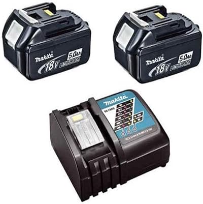 Makita BL1850 18v 5.0Ah Li-ion Battery Twin Pack DC18RC Charger Kit