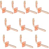 WHK 10 packs Pex-A Copper Stub Out Elbows with Wall Flange 1/2" x 6"
