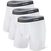 Separatec Mens Underwear with Pouch Moisture Wicking Rayon Made From Bamboo Underwear Men Breathable Boxer Briefs 3 or 6 Pack