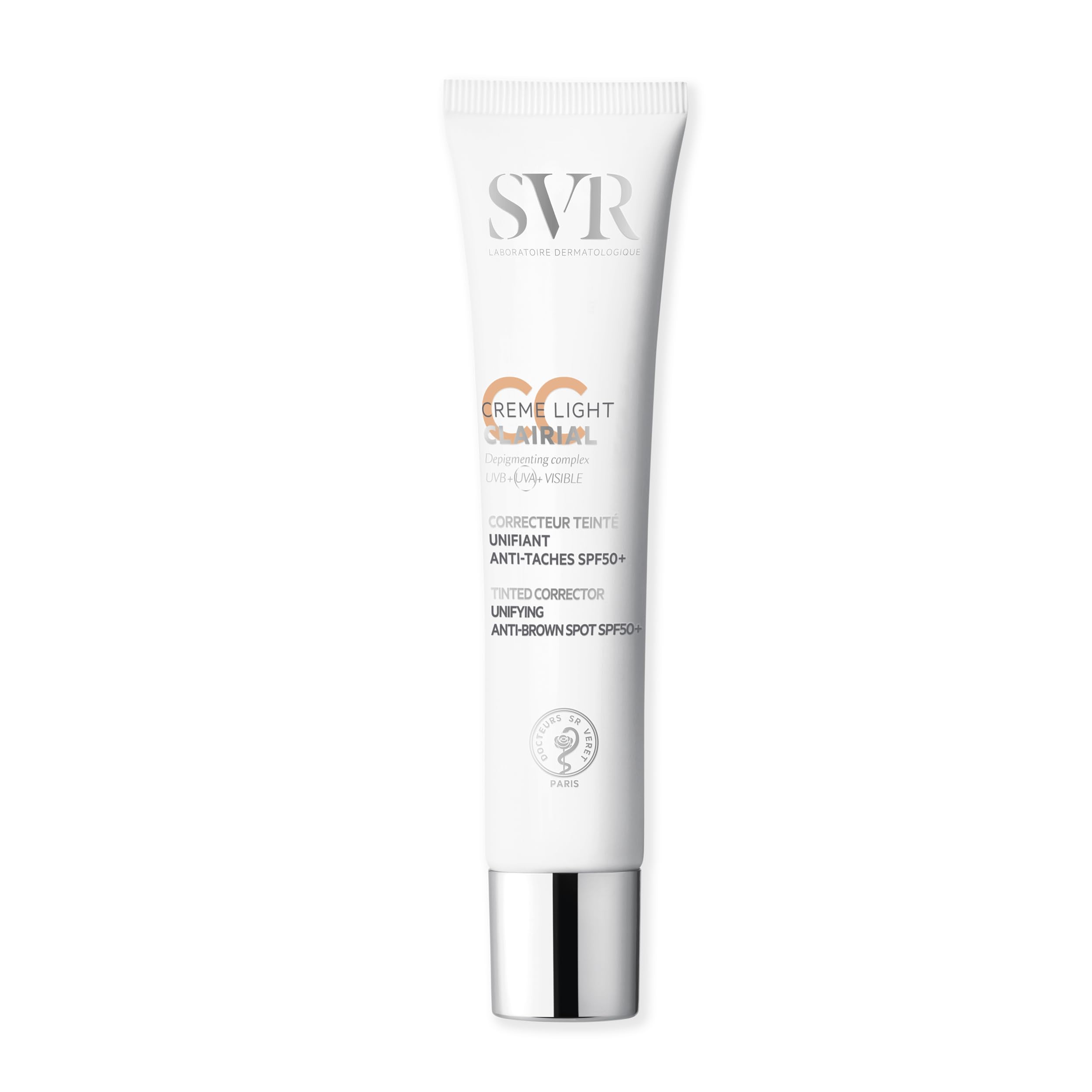 SVR CLAIRIAL CC Cream SPF50+ 3-in-1 Tinted Moisturiser, Brown Spots, Sun Damage Corrector, Factor 50 Pigmentation Concealing Treatment, 40ml