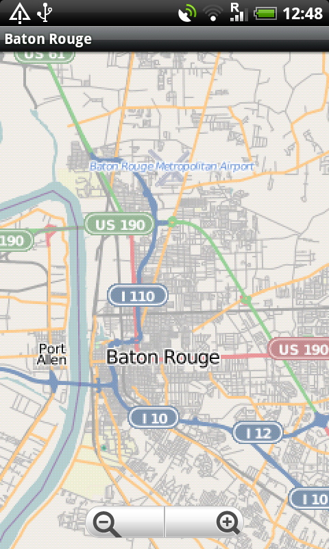 Baton-Rouge Street Map