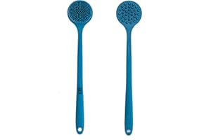 EOT Wellness Bendable Long Handled Silicone Body Brush & Hair Scrubber - Bath Shower Back Brush, Shampoo Hair & Scalp Massage