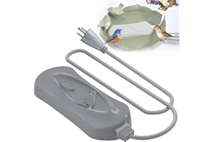 EDDHOMES Birdbath Water Heater Outdoors in Winter, Durable Birdbath Heater for Winter with Aluminum Base Waterproof & Thermostatically Controlled Saving Energy,Bird Bath Deicer with Long Cord(3ft / 50-Watt)