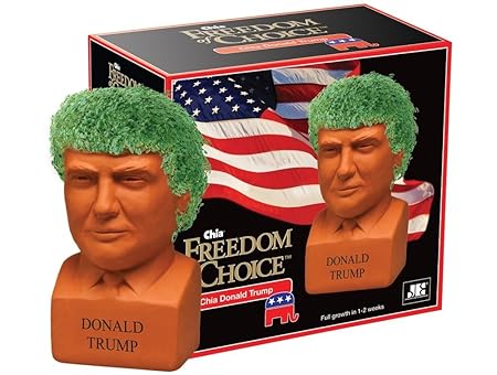 Chia Donald Trump Freedom of Choice Pottery Planter