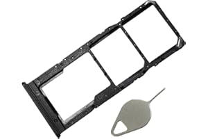 MBPARTSACTIVA A12 Dual SIM Card Tray Replacement Card Holder for Samsung Galaxy A12 6.5 Inch SM-A125F A125 A125F A125M A125G 2020 (Black),not fit for Single Version