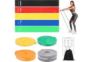 Bollyen set of 9 colorful resistance bands