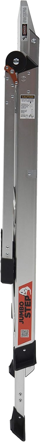 Little Giant 1216-014 Jumbo Step Ladders, 4 Tread, Top Tread Height 890mm, Aluminium - Image 3