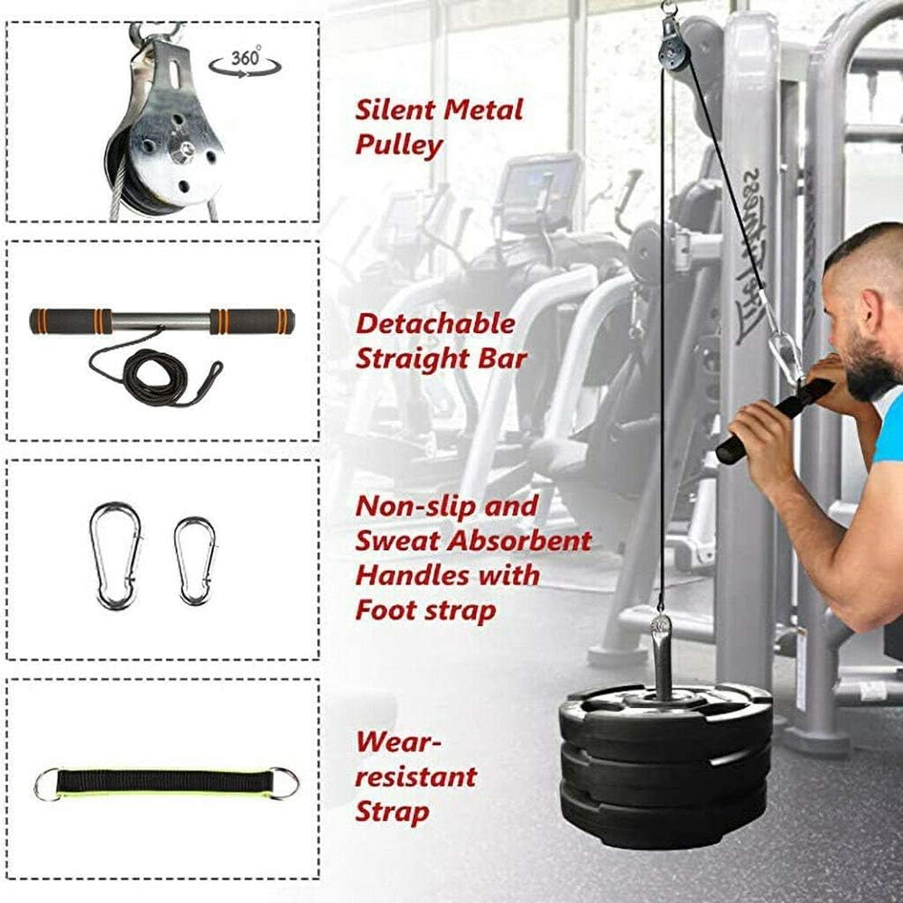 KIKILIVE Forearm Wrist Roller Trainer, Pulley Cable Machine, Arm Strength Blaster Exerciser, Body Training Muscle Strength Fitness Equipment for Training, Physical Therapy, Home Workouts : Sports & Outdoors