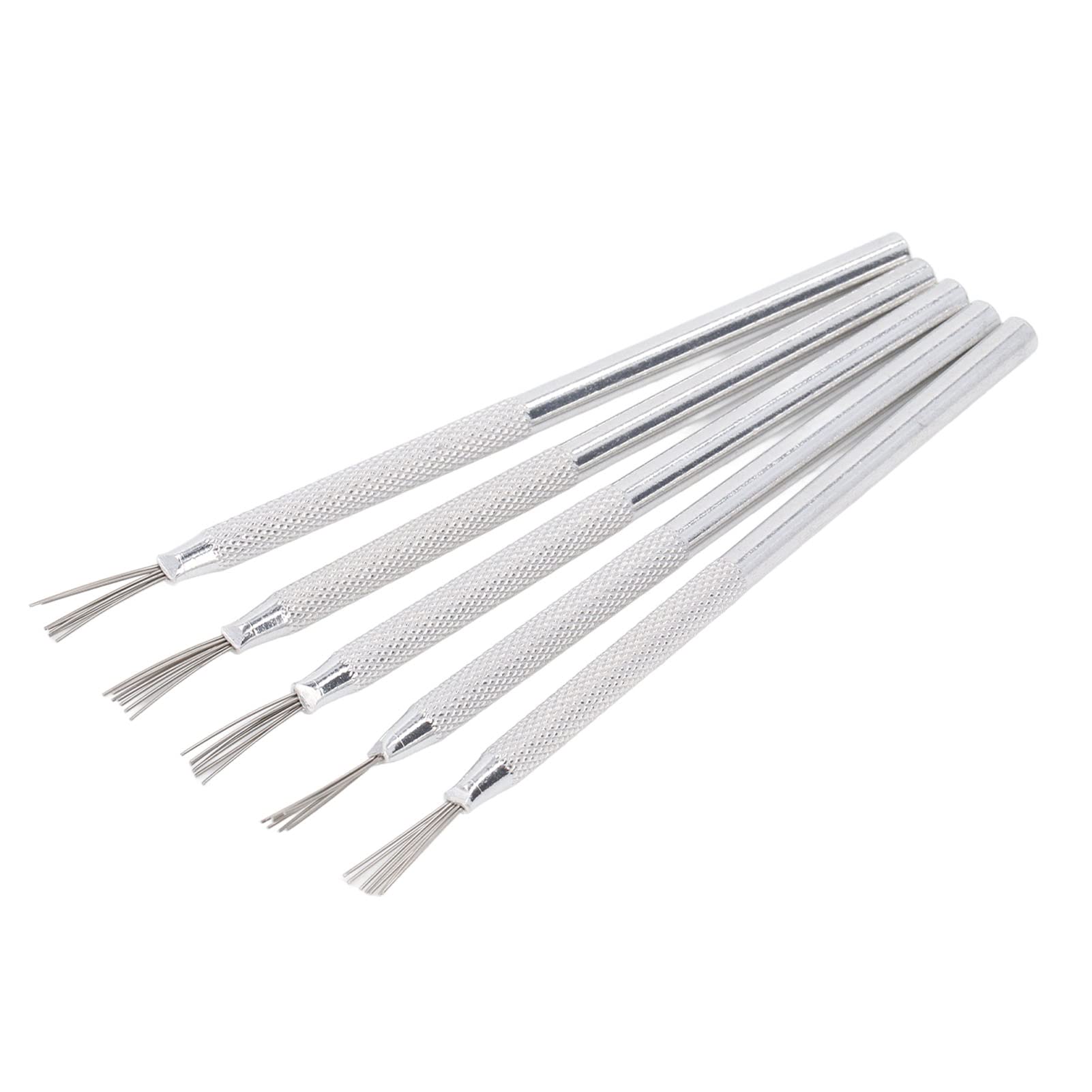 TOPINCN 5PCS Ceramic Detail Tools Feather Wire Texture Tool, Sculpting Texture Tools Clay Needle Tools Feather Wire Texture Tool Sculpting Texturing Modeling Tools
