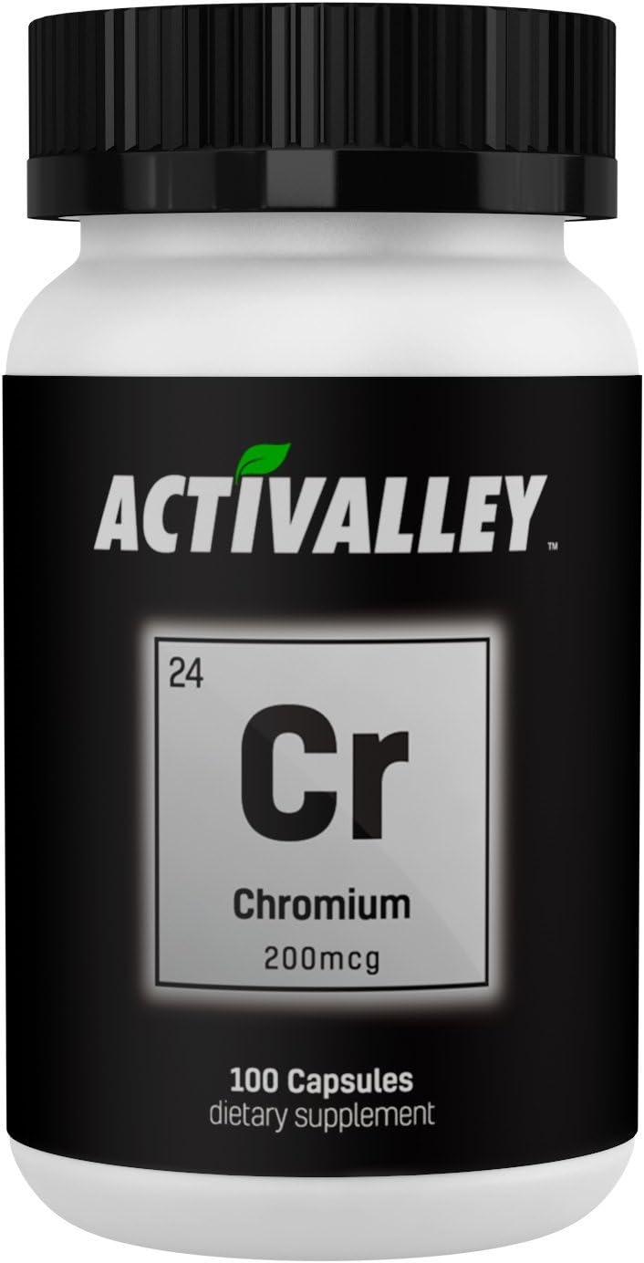 Activalley™ Chromium 200mcg 100 Capsules | Mega Metabolism Essentials