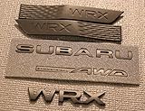 GetUrGear Badge BUNDLE REAR + FENDER BADGE - compatible with WRX/STI 2015+(WRX, Matte Black)