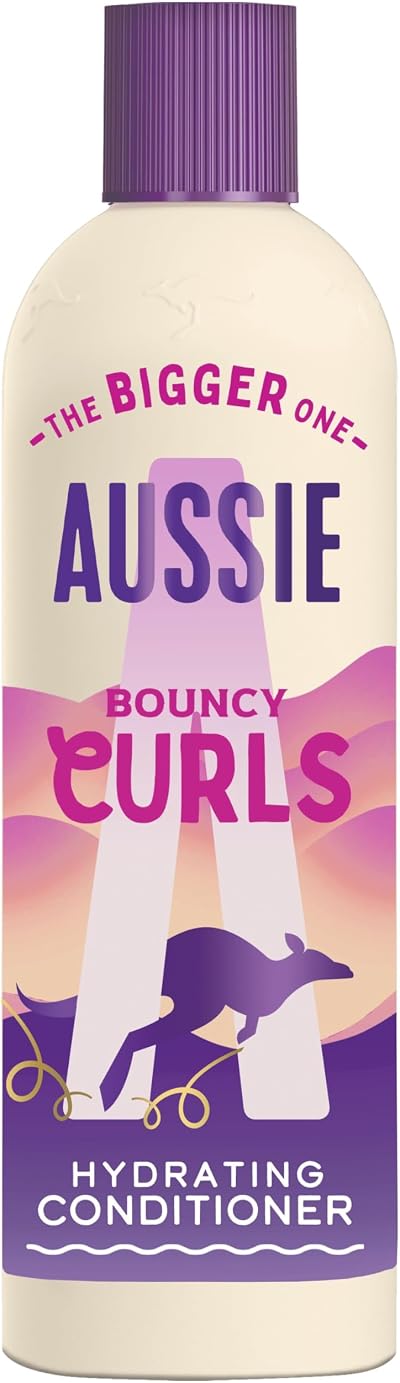 Aussie Bouncy Curls Hydrating Conditioner 400ml Castor Oil Silicone-Free