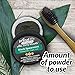 Primal Life Organics - Dirty Mouth Toothpowder, Activated Charcoal Tooth Cleaning Powder, Essential Oils with Kaolin & Bentonite Clay, 200+ Brushings, Organic, Vegan (Black Spearmint, 0.25 oz)