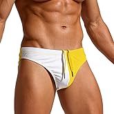 YINYOUYU Mens Swim Briefs Bikini Drawstring Swimwear Beach Board Surf Quick Dry Swimsuits Trunks