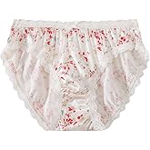 FEELITS 100% Mulberry Silk Underwear, Silk Satin Mid Rise Bikini Panties, Cute Sexy Shiny Panties for Women