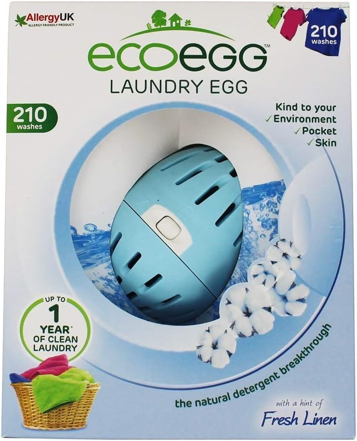 EcoEgg Laundry Egg, Fresh Linen Fragrance 210 Washes BigaMart