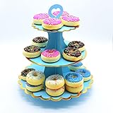Timkumon 3-Tier Cardboard Cupcake Stand, Disposable