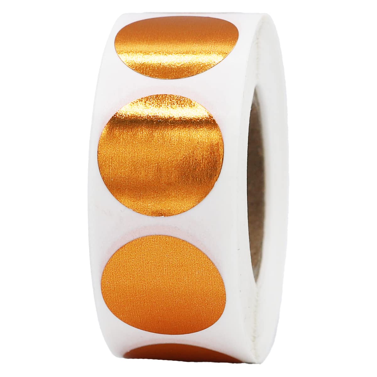 Metallic Bronze Color Coding Dot Labels 19.1 mm 0.75 Inch Round 500 Count