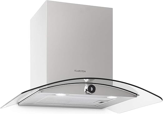 Klarstein Luna extractor de humos de pared – 60 cm, iluminación de ...