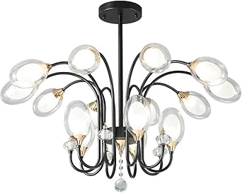 DOOT 15-lichter Glaskugel Firefly Kronleuchter,Nordische Kreativ