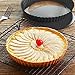 2 Pack 9 Inches Non-Stick Tart Pan with Removable Loose Bottom, Tart Pie Pan, Round Tart Quiche Pan