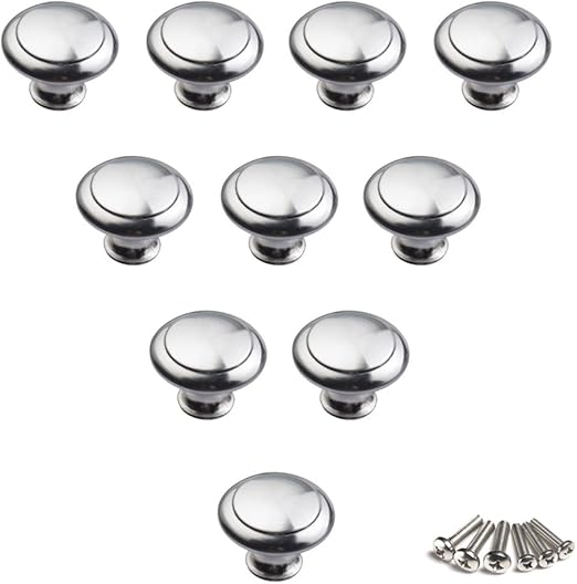 Stainless Steel Round Drawer Knobs Cabinet Handles Door Handle