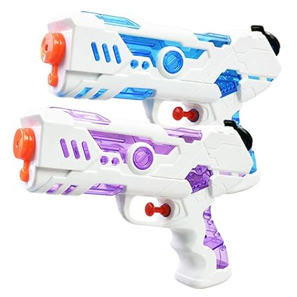 Leoie Children Holiday Air Pressure Blaster Water Toy Kids Colorful Beach Squirt Toy (Random Color)