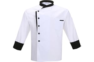 Nanxson Unisex Chef Jacket Men's Chef Coat Restaurant Kitchen Chef Uniform CFM0016